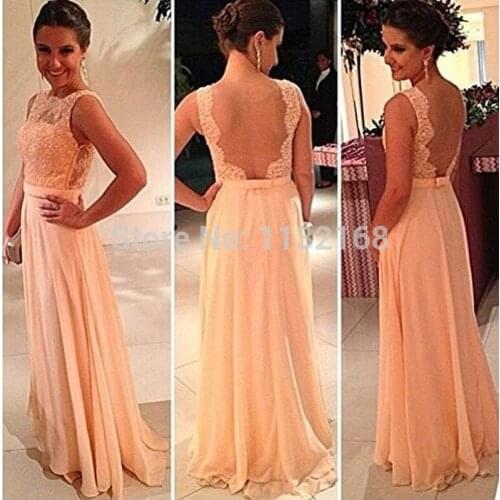 Inexpensive Hot sale Prom Dresses Sexy Sweetgeart A-line Chiffon Long Evening Gowns,Cheap Backless formal evening dresses gowns