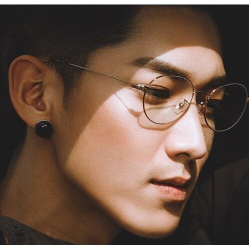 Vintage Oval Eyeglass Frames Myopia Rx able Retro Light Wire legs Men Women Glasses Spectacles