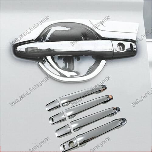 Silver ABS Chrome Door Door Handle Cover Trim For Mitsubishi Outlander 2007-2019