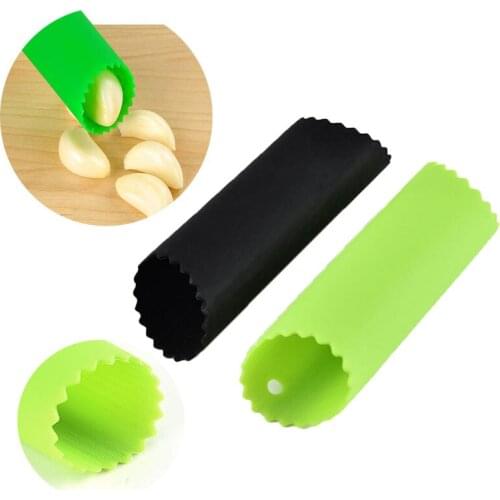 2 Color Available Silicone Garlic Peeler Easy Tube Roller Keeper Peeling Tube Useful Odor Free Kitchen Gadget Tool