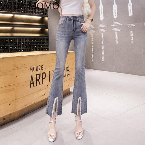 Женские джинсы клеш VODA MOMO China At AliExpress