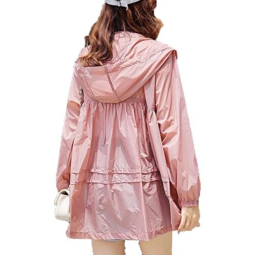 2021 Summer Women New Large Size Sun Protection Clothing Short Jacket Loose Sun Protection Shirt Female Coat Thin Tops Outerwear