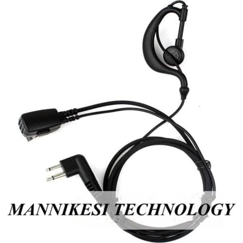 10pcs For Motorola Portable Radio CP040 GP300 walkie-talkie earpiece headset curve large iron clip PTT CP1300 CP1660 headset