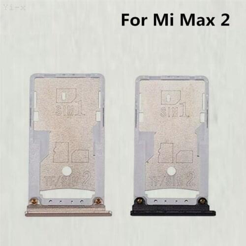 10pcs/lot For xiaomi max2 SIM SIM Card Tray Holder Micro SD Card Slot Holder Adapter for Xiaomi MAX 2 / Mi MAX2