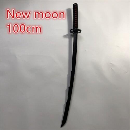 100cm Anime Cosplay Bleach Kurosaki ichigo sword Prop New moon Sword Role cosplay Bleach Wood Sword Weapon