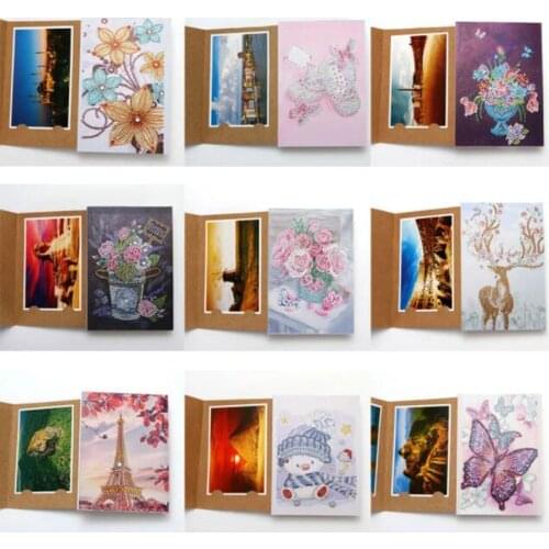 3D diiy Special Shaped Diamond Painting Photo album Diamond Embroidery Mosaic Christmas Cards Postcards Birthday Xmas Gift