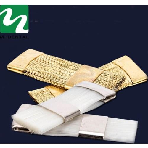 5 Pcs Dental Material Copper Flat Brush For Clean Dental Burs And Dental Product 2 Color For Choose