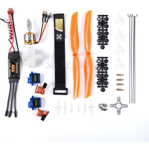 A2212 2212 1400KV Brushless Motor + 30A / 40A ESC + SG90 Servo 8060 Propeller + Push Rod / Servo Angle Adjuster For RC Wing SU27