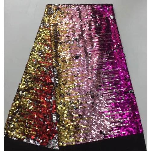 African Lace Fabric 2021 Gold Embroidered Nigerian Laces Fabric High Quality French Tulle Lace Fabric With Sequins T3097