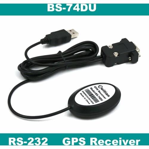 BEITIAN New DB-9 Female+USB 2.0 Male Magnetic bottom Ubx G7020-KT waterproof IP67 RS-232 level 1Hz 5.0V GPS receiver BS-74DU