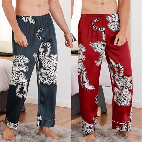 Pants mens spring and summer sleep pants can wear home pants sexy fashion pants plus size loose home pants штаны мужские 2020