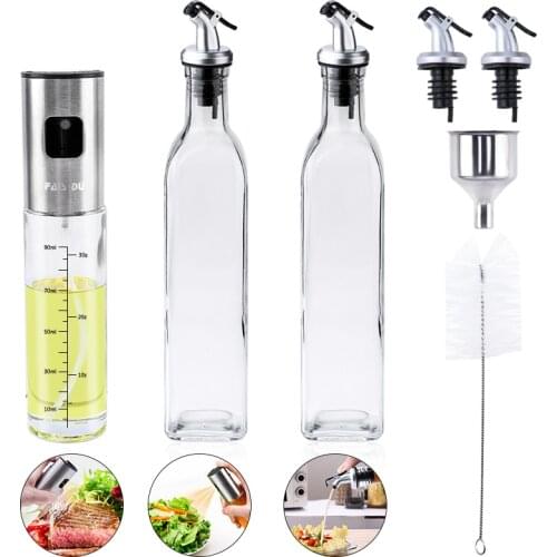 Spray Bottle For Oil Kitchen Oil Sprayer For BBQ Salad Dispenser Cooking Oil Vinegar Container Tools Accessories