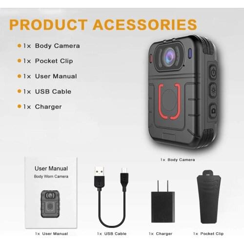 CammPro M831 mini portable 1296P video police body worn wearable camera
