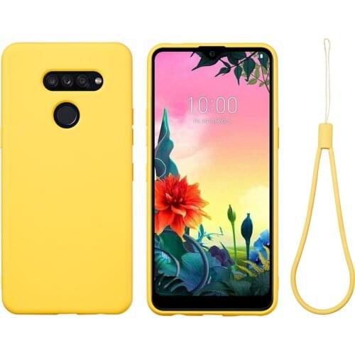 For LG K40S K50S K41S K51S K61 Case Fashion Ultra thin Soft Silicone shockproof Back Cover with strap