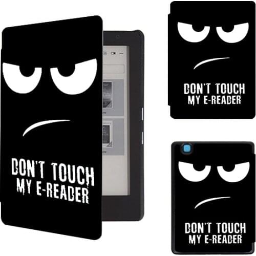 Folio PU leather cover case for 2017 release Kobo aura H2o edition 2 6.8" water proof ereader protective cover skin + gift