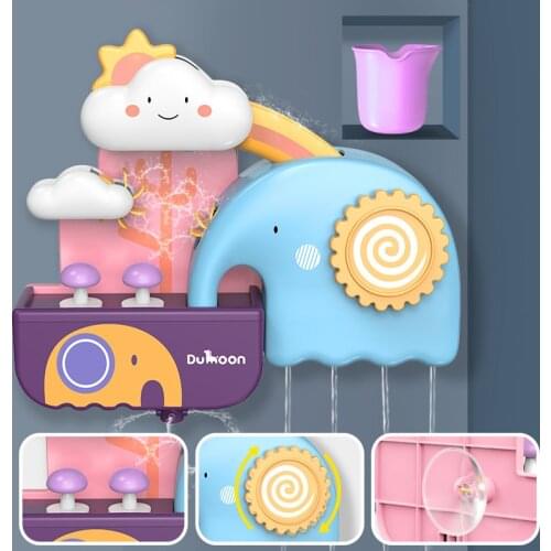 Kids Bathroom Bathing Toy Elephant Tortoise Game Baby Girl Shower Duck Dolphin Model Toys for Children Swimming Bathroom Toys