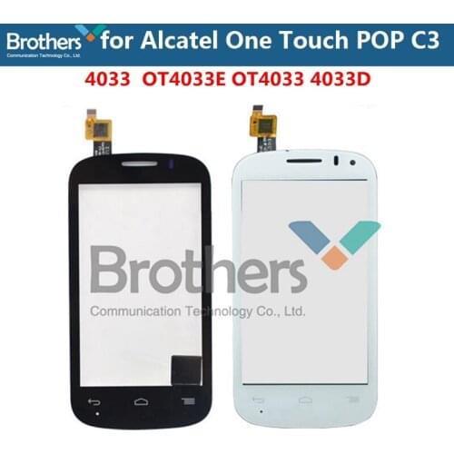Touch Screen Digitizer For Alcatel One Touch POP C3 Dual 4033 Front Touch Glass for Alcatel 4033E 4033A 4033X 4033D Touch Panle