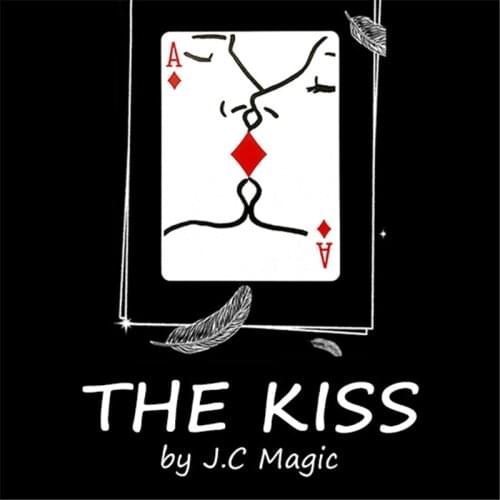 The Kiss By J.C Magic Tricks Close Up Street Stage Card Magic Props Visual Romantic Card Poker Magie Magicians Illusion Gimmick