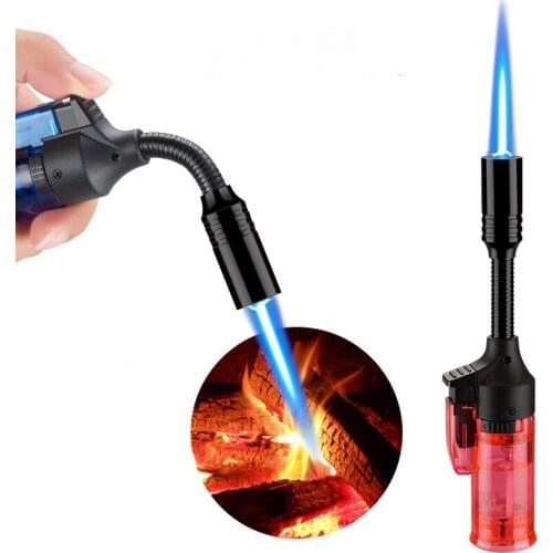 Gas Lighter Windproof Candle Gas Stove Torch Turbine Lighter 1300C BBQ Kitchen Cooking Spray Gun Jewelry Metal Welding Lighter