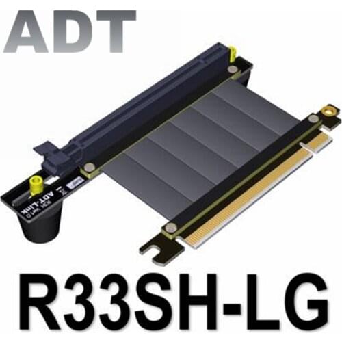 PCIE X16 Graphics Card Cable Support for multiple graphics CARDS GTX1080ti, Graphics Video Cards Vertical(gen3, 128G.s)R33SHLG