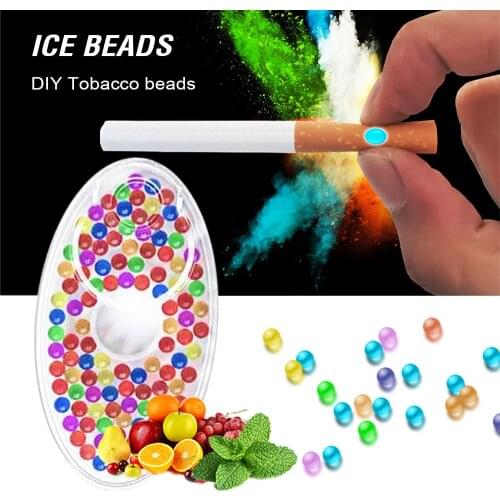 100pcs Mix Fruit Flavor Menthol Capsule Mint Beads Explosion Pops Cigarette Filter Brush Ball For Smoking Holder Accessories