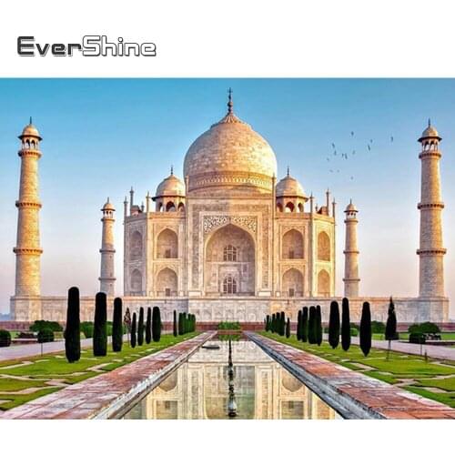 Evershine 5D DIY Diamond Embroidery Scenery Full Square Diamond Painting Religion Church Mosaic Diamond Paintings Wall Stickers