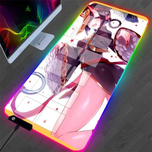 Kawaii Anime Mouse Pad Xl Rgb Notebook Game Carpet Rubber Material Non-slip Mini Computer Desktop Protection Pad Office Game Mat