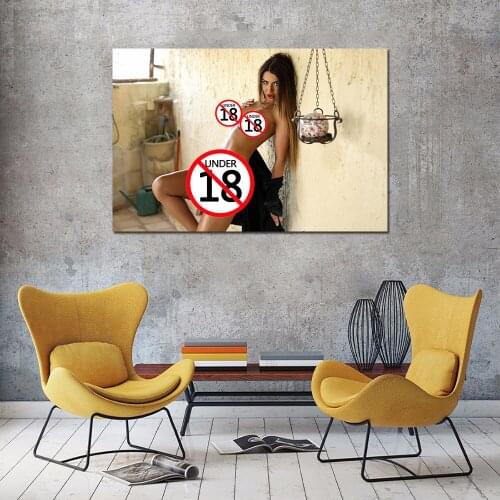 Beauty Supermodel Wallpaper Sexy Girl Canvas Paintings Modern Posters Wall Art Print for Home Room Decor