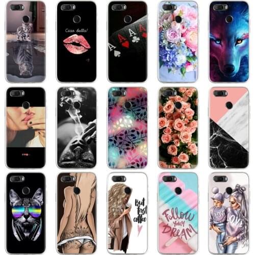 Cute Silicone Case For Lenovo K80 P1 P2 P70 S660 S850 Cases Animal Flower Painted Back Cover For Lenovo Z6 Lite Z90 Black Fundas