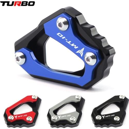 Motorcycles Accessories Kickstand Foot Side Stand Extension Pad Support Plate For Yamaha MT-10 MT 10 MT10 FZ-10 2016-2020 2019