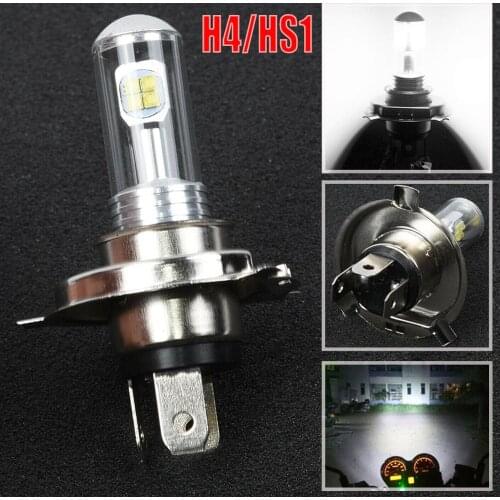 New H4 / HS1 12V 40W 8-LED COB 6500K White Motorcycle Hi/Lo Beam Headlight Lamp Bulb Energy Saving And Environment Friendly Tool