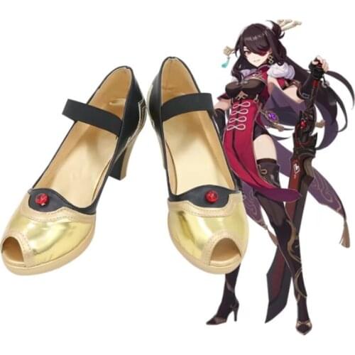 Genshin Impact Beidou Cosplay Shoes Boots Beidou Wig Removable Bun Brown Long Straight Bangs Heat Resistant Hair Adult Halloween