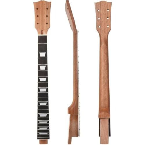 Rosewood Fingerboard Guitar Neck 22 Fret Mahogany Rosewood Fretboard Guitar Neck Replacement Stringed Musical Instruments Parts