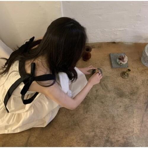 Dresses for Women 2021 Summer Womens Sleeveless Skirt Bow Vest Dress Vestido De Mujer Femme Robe