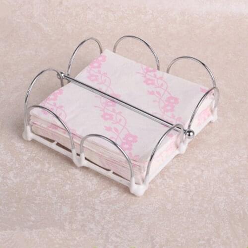 Napkin Paper Holder Iron Box Tissue Paper Holder Table Desktop Serviette Dispenser Sheet Paper Case Hotel Kitchen Restaurant
