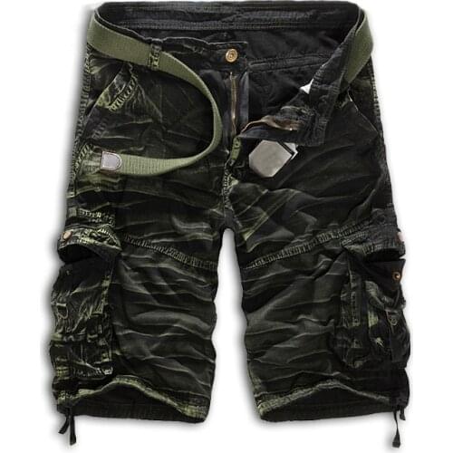 Cargo Shorts Men Cool Camouflage Summer Hot Sale Cotton Casual Men Short Pants Brand Clothing Comfortable Camo Men Cargo Shorts