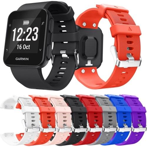Replacement Silicone Watchband Sports Watch Wrist Strap For Garmin Forerunner 35 Smart Watch