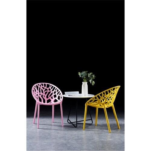 Modern Simple Plastic Chair Adult Creative Personality Dining Chair Home Fashion Leisure Lazy Armchair Balcony Chair