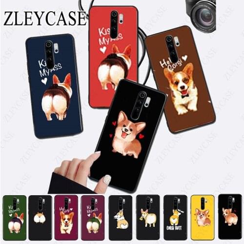 Super Cute Corgi Sexy Cartoon Dog Ass Phone Case for redmi note8pro note7 note5 note6pro 7A 8A 8 note9s Note 8t note9pro Cover