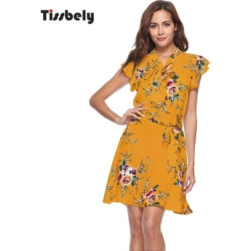 Летние шифоновые платья Tissbely China At AliExpress