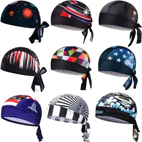 Cycling Cap Head Scarf Summer Men Women Running Riding Bandana Headscarf Ciclismo Pirate Hat Hood Headband Quick Dry USA Skull