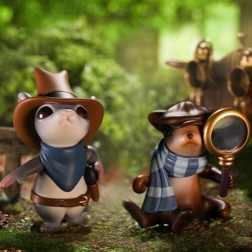 Mystery Box Popmart Steampunk Animal Series Blind Box Fashion dolls Anime Figure Model Kawaii Accessories Home Decore