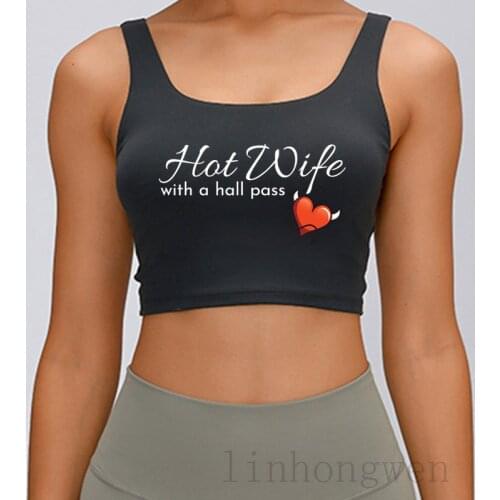 Hotwifer A Swinger Hot Wife With A Hall Tank Top Leisure Spring Autumn Comfortable O-Neck Leisure Customize Tops Tee Vest