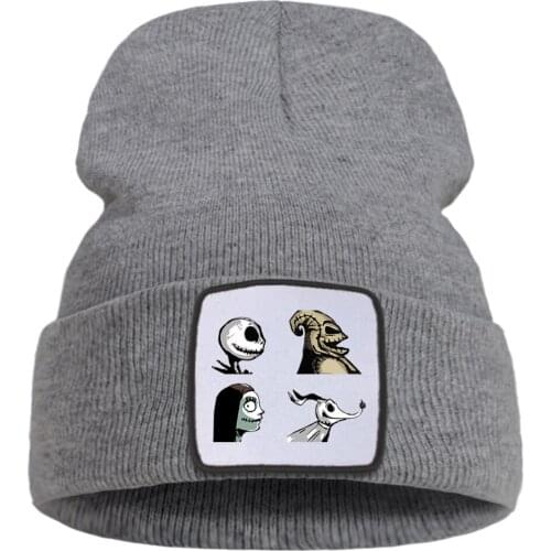 October Has Come Funny Hip Hop Print Winter Cap Street Fashion Warm Beanie Caps Simple Casual Unisex Caps Quality Comfort Hat