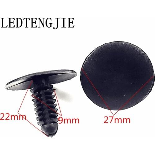 100Pcs Car Trunk Trunk Roof Lining 9mm Sealed Sub Pickups Sound Modification Accessories Car Plastic Buckle, Fasteners