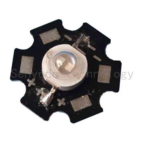 100X High quality 5W ultra violet 365-370nm high power led lamp beads with aluminum PCB free shipping