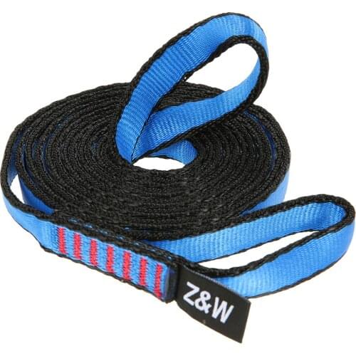 23KN 150cm/4.9ft Climbing Runner Sling Nylon Rock Climbing Loop Flat Strap Belt for Climbing Rappelling Yoga Hammock