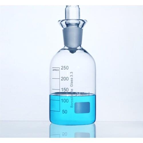 250ml Dissolved oxygen bottle,Laboratory use glass bottles