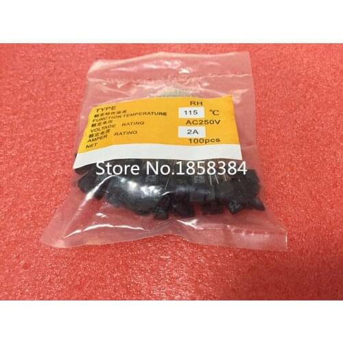 50pcs New RH 115 Degree Thermal Fuse 2A 250V