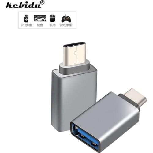 Kebidu USB 3.0 Type C Adapter Male to USB 3.0 Female USB Type-C OTG Adapter Converter for Xiaomi For Oneplus LG